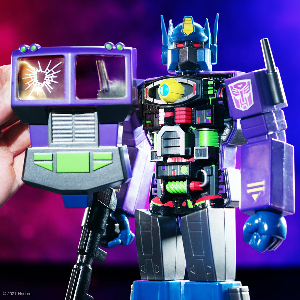 Super7 Super Cyborg - Transformers - Optimus Prime (Shattered Glass) Action Figure (981743) LOW STOCK