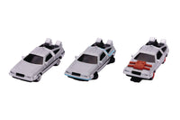 Jada: Nano - Hollywood Rides: Back to the Future 1/2/3 - Time Machine Diecast Vehicle 3-Pack (31583)