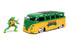 Hollywood Rides: Teenage Mutant Ninja Turtles - Leonardo & 1962 Volkswagen Bus 1:24 Die-Cast (31786) LOW STOCK