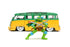 Hollywood Rides: Teenage Mutant Ninja Turtles - Leonardo & 1962 Volkswagen Bus 1:24 Die-Cast (31786) LOW STOCK