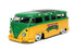 Hollywood Rides: Teenage Mutant Ninja Turtles - Leonardo & 1962 Volkswagen Bus 1:24 Die-Cast (31786) LOW STOCK