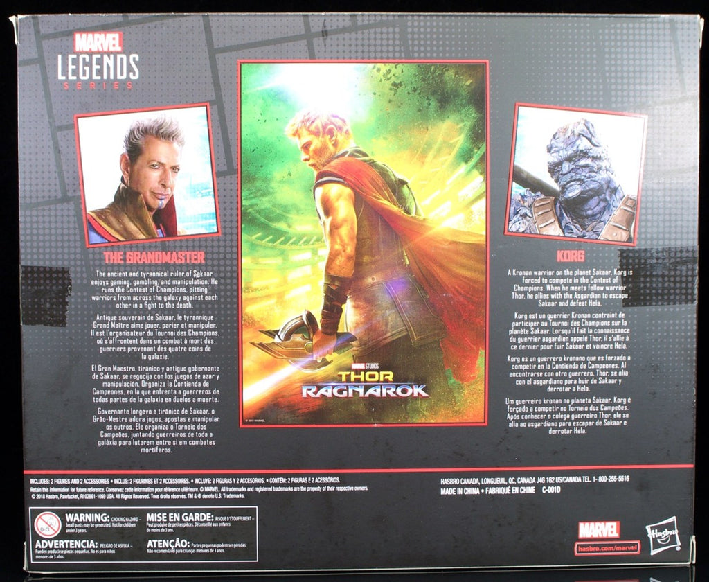 Hasbro - Marvel Legends / Studios / 80th Anniversary - Thor: Ragnarok - The Grandmaster + Korg (E6343) LOW STOCK