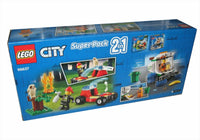 LEGO City - Super Pack 2 in 1: 60247 Forest Fire & 60249 Street Sweeper (66637) Retired Building Toy LOW STOCK